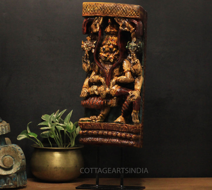 Vintage Wood/ Stone Narsimha