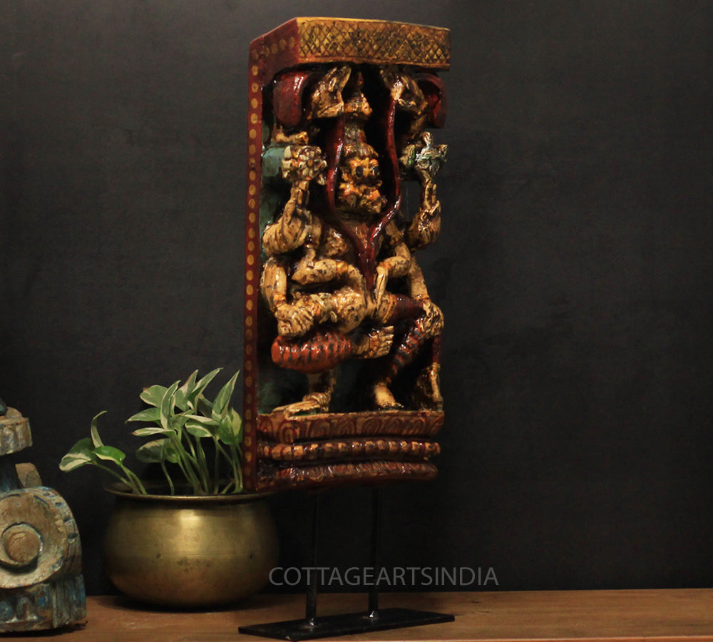 Vintage Wood/ Stone Narsimha