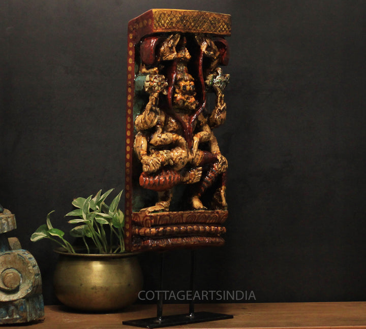 Vintage Wood/ Stone Narsimha