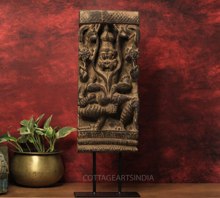 Vintage Wood/ Stone Narsimha
