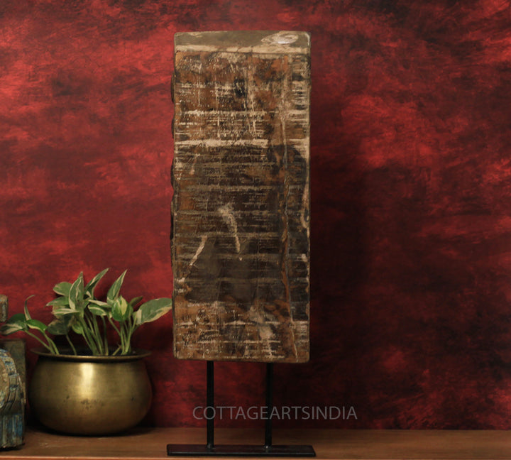Vintage Wood/ Stone Narsimha