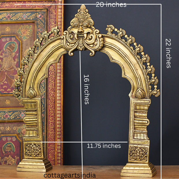Brass Prabhawali Kirtmukha 22"