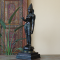 Standing Parvati Brass Sculpture 24"| Chola Style Spiritual Art