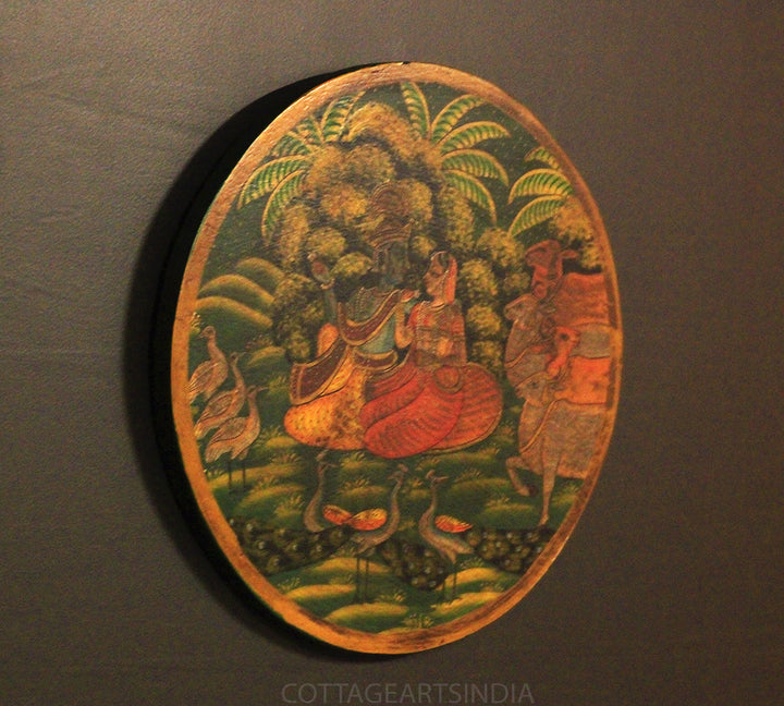 Miniature Painting on Wood - Shri Krishna