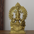 Brass Laxmi With Prabhawali 17"
