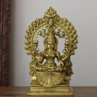 Brass Laxmi With Prabhawali 17"