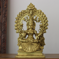 Brass Laxmi With Prabhawali 17"