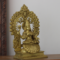 Brass Laxmi With Prabhawali 17"
