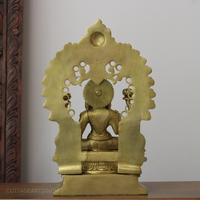 Brass Laxmi With Prabhawali 17"