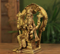 Brass Narsimha Laxmi 9"