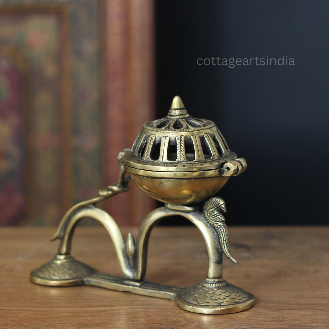 Handcrafted Brass Dhoop Dani | Cottage Arts