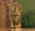 Brass Krishna In Prabhawali Superfine 16"