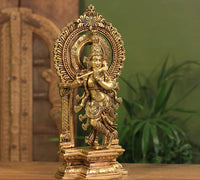 Brass Krishna In Prabhawali Superfine 16"