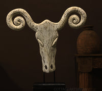 Wooden Horned Sculpture