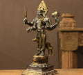Brass Bhairav Black Antique Finish 18"