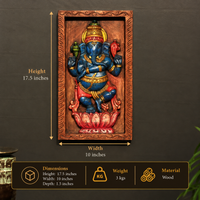 Wooden Ganesh Wall Art