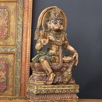 Wooden Hanuman 25"