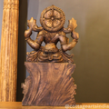Hand-Carved Wooden Varaha Avatar Statue – Lord Vishnu Boar Incarnation