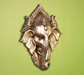 Brass Ganesha Face for Main Door Wall Hanging