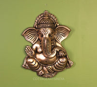 Brass Ganesha Face for Main Door Wall Hanging