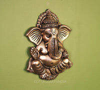 Brass Ganesha Face for Main Door Wall Hanging