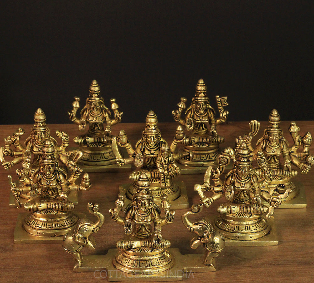 Brass Ashta lakshmi (Set of 8 Lakshmi) – CottageArts India