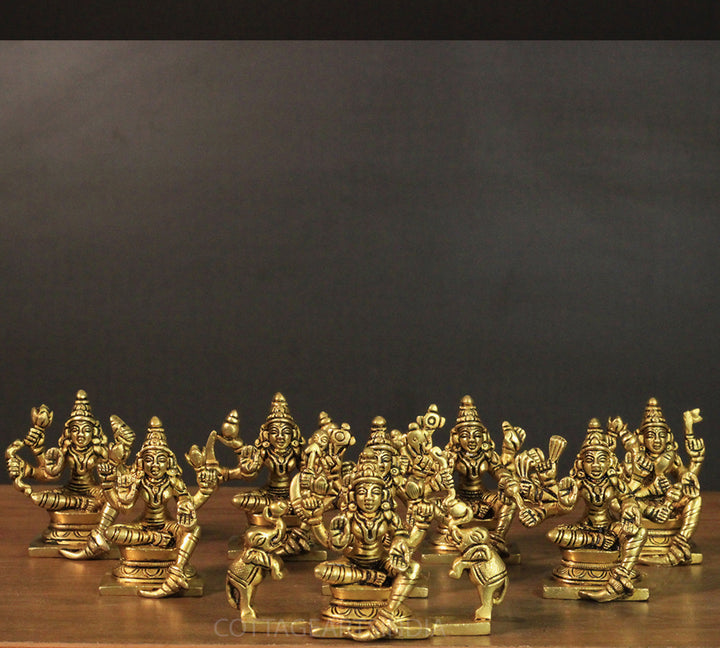Brass Ashta lakshmi (Set of 8 Lakshmi)