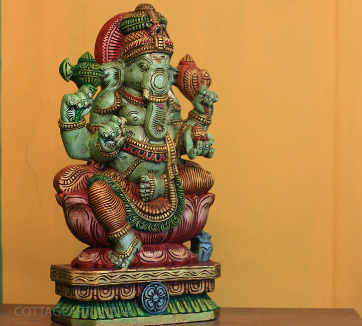 Wooden Ganesh 24"