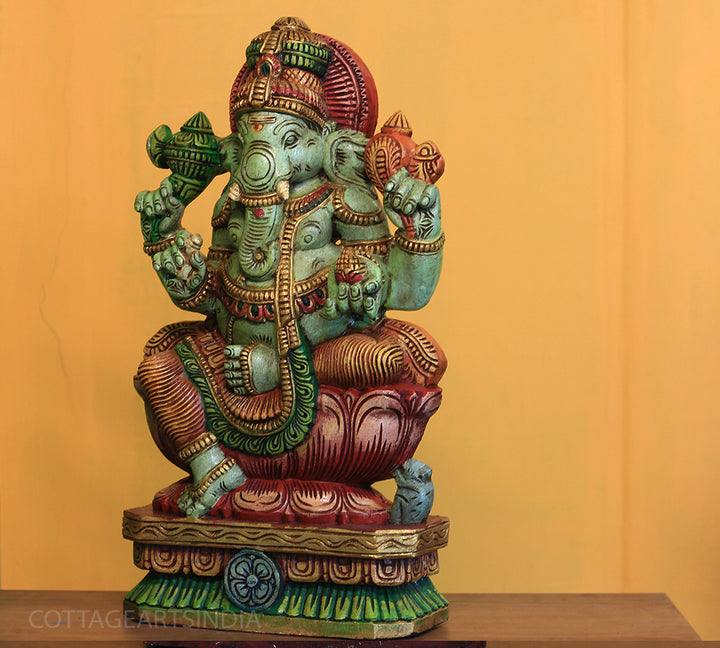 Wooden Ganesh 24"