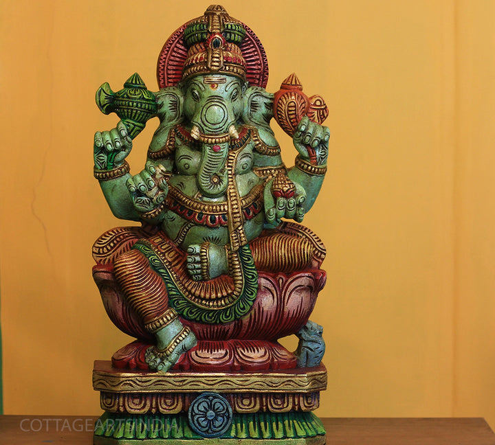 Wooden Ganesh 24"
