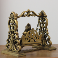 Baby Krishna on Jhula Brass Statue | Handcrafted Bal Gopal Swing Idol