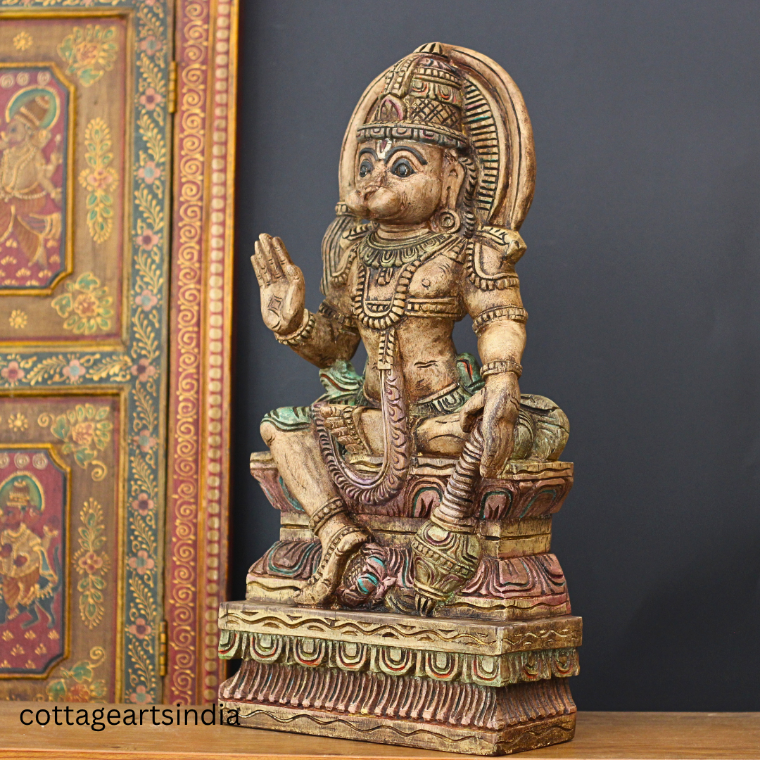 Wooden Hanuman 25"