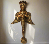 Brass NaagKanya Door Handle 20"
