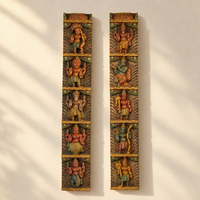 Wooden Wall Panel Dasavthar 36"-Set of 2