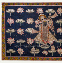 Lotus Pond Pichwai Painting