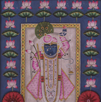 Shreenathji Pichwai Painting With Lotus
