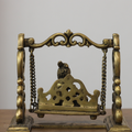 Baby Krishna on Jhula Brass Statue | Handcrafted Bal Gopal Swing Idol