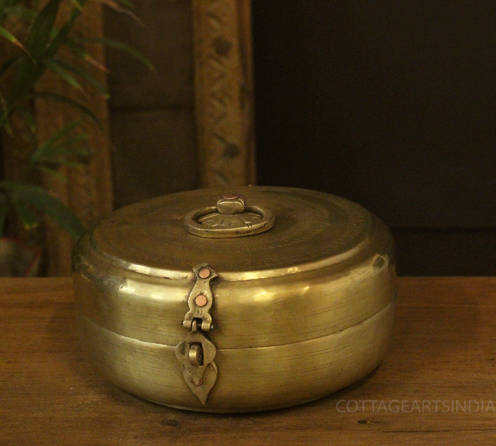 Brass Vintage Chapati Box
