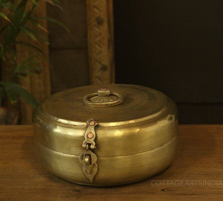 Brass Vintage Chapati Box