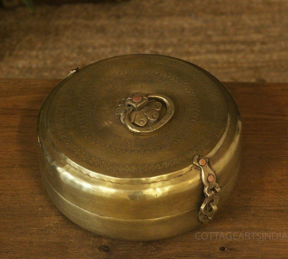 Brass Vintage Chapati Box