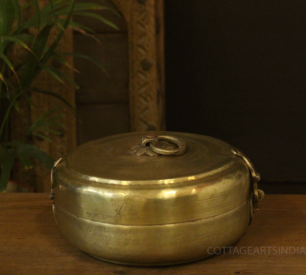 Brass Vintage Chapati Box