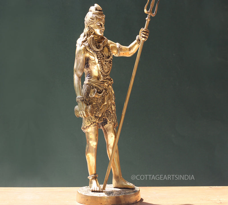 Brass Shiva Standing 22"