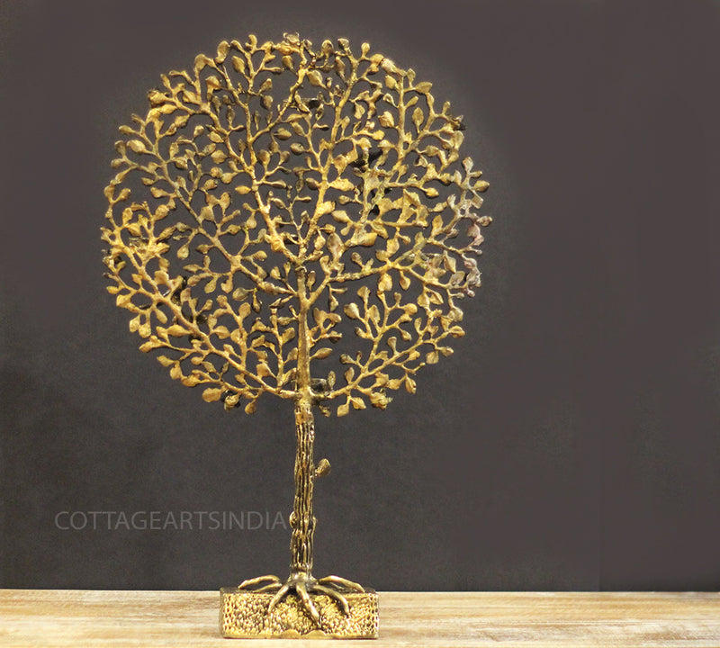 Brass Tree With T Lights