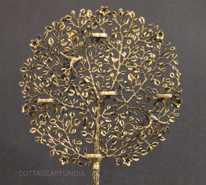 Brass Tree With T Lights