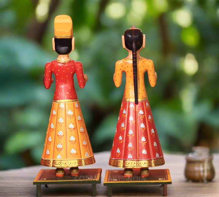 Wooden Gangaur Dolls 20"