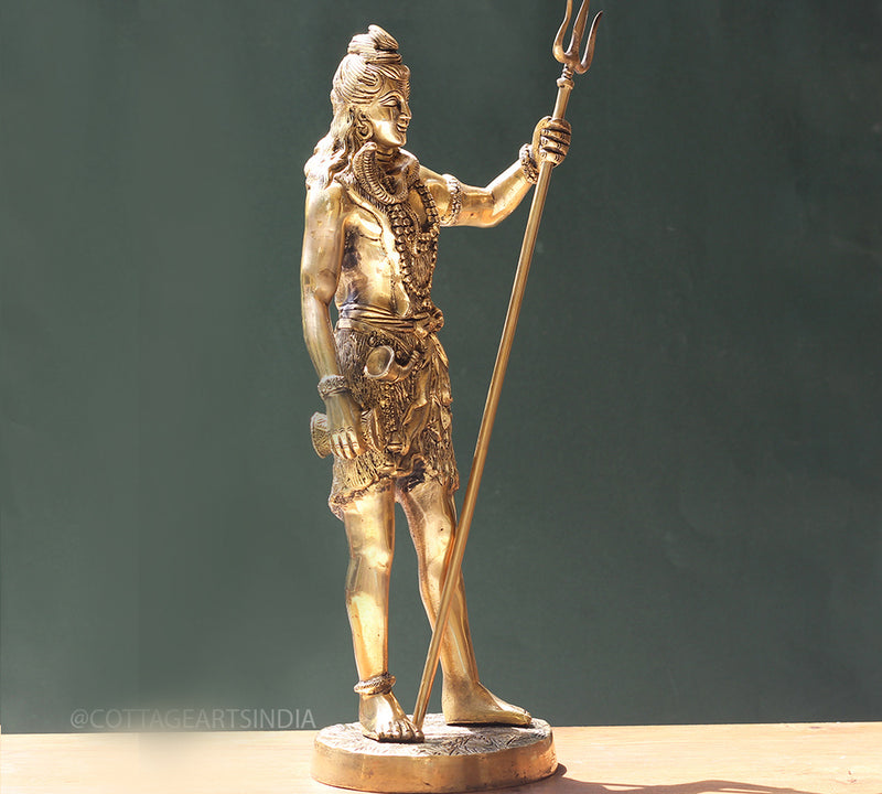 Brass Shiva Standing 22"