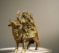 Brass Shiva Parvati on Bull