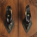 Brass Hand Wall Decor Pair | Blessing & Meditation Hands