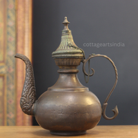 Tibetan Copper Ritual Ewer | Handcrafted Himalayan Decor