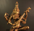 Brass Saraswati Vintage Finish